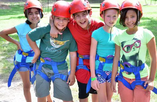 kids in outdoor activity getting to know new friends at the YMCA of Greater Houston