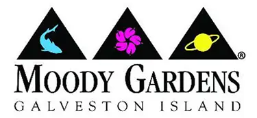 Moody Gardens on Galveston Island logo; events in Houston