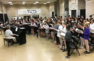 Humphrey's School of Musical Theatre singing in large group