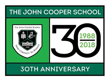John Cooper School logo 30th Anniversary
