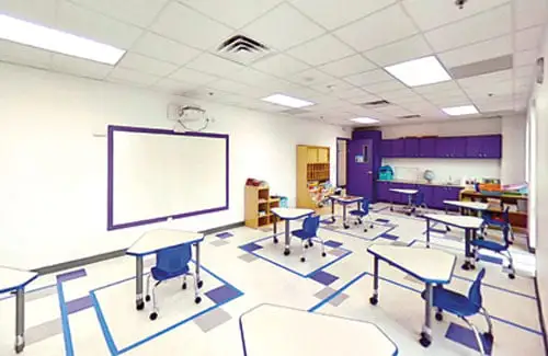 Classroom at LIH; bilingual school