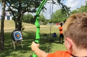 Camp West/Faith West archery at summer camp