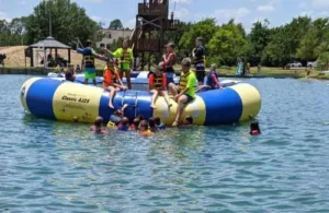 Camp West fun on the water