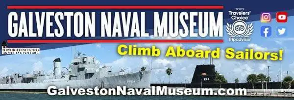 Galveston Naval Museum web advertisement