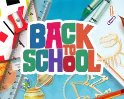 button for Back to School section of The Kid's Directory website.