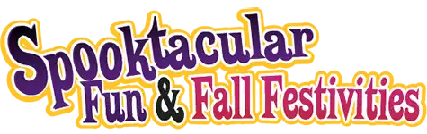 Spooktacular Fun and Fall Festivities stylized header text