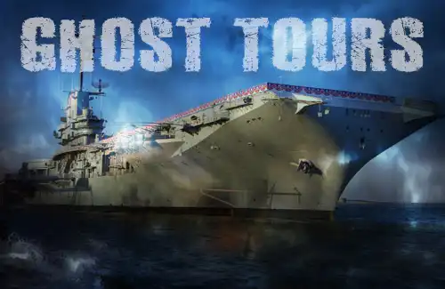 USS Lexington has guided ghost tours and paranormal investigation.