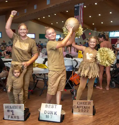 Halloween costume contest at Jellystone Park in Waller, TX.