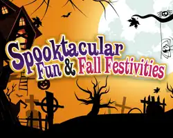 button for Spooktacular Fun & Fall Festivities section of The Kid's Directory website.