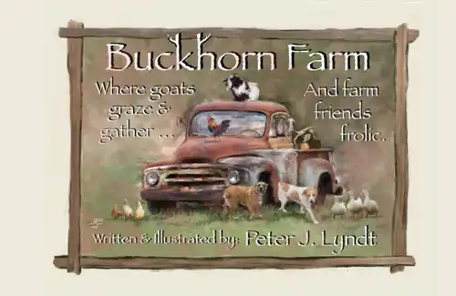 Cover of Buckhorn Farm ebook written and illustrated by Peter J. Lyndt.