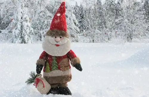 City of Conroe events; little elf in the snow.