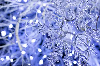 Traditional and New Christmas Games for All Ages blog article image; snowflake upclose