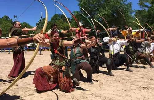 Sherwood Celtic Yuletide Festival Celtic archery tournament.