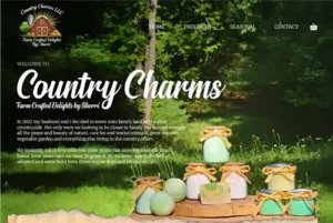 Country Charms LLC snapshot of website; thecountrycharmshop.com