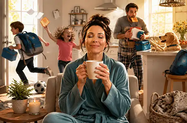 Self-Care for Parents During the School Year blog article main image
